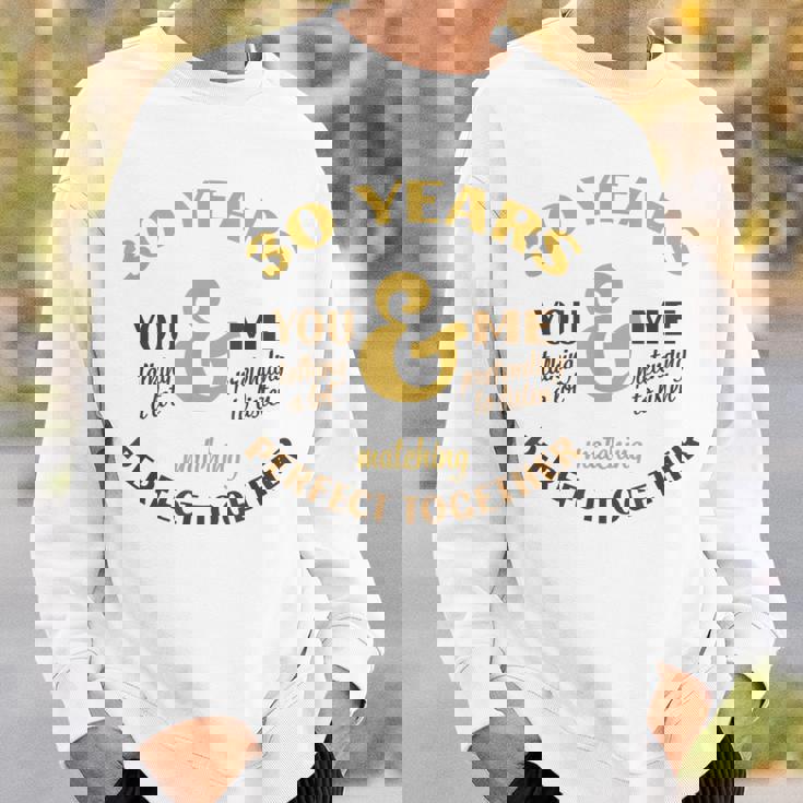 30年 一緒に完成 30周年 おそろい カップル スウェットシャツ 彼への贈り物