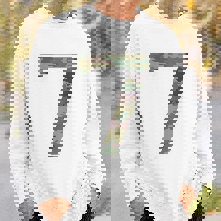 7 ジャージ ユニフォーム バーシティ スポーツ 迷彩 カモフラージュ 7Th スウェットシャツ 彼への贈り物