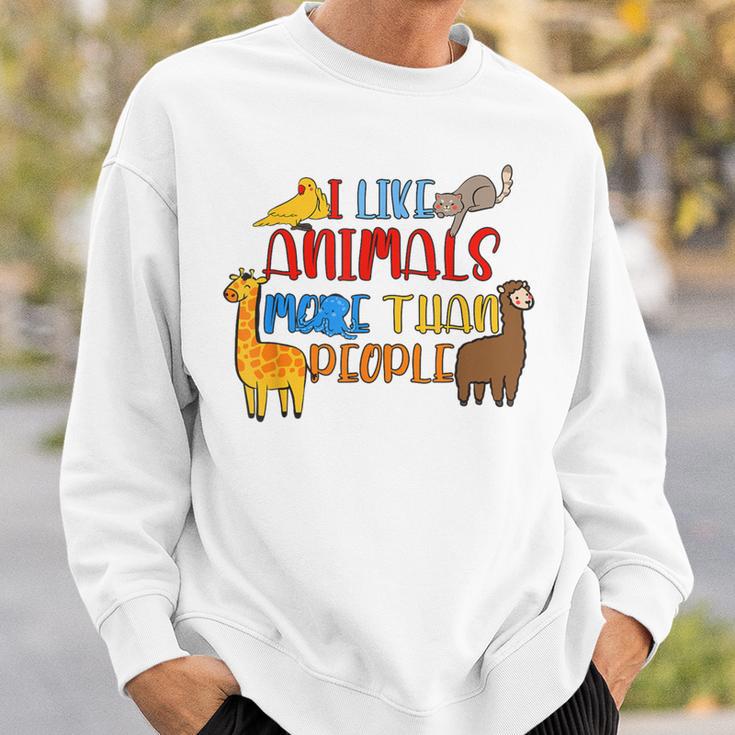 Me Gustan Los Animales Más Que Las Personas Que Amo A Los Amantes Del Bienestar Animal Camisa de entrenamiento Regalos para él