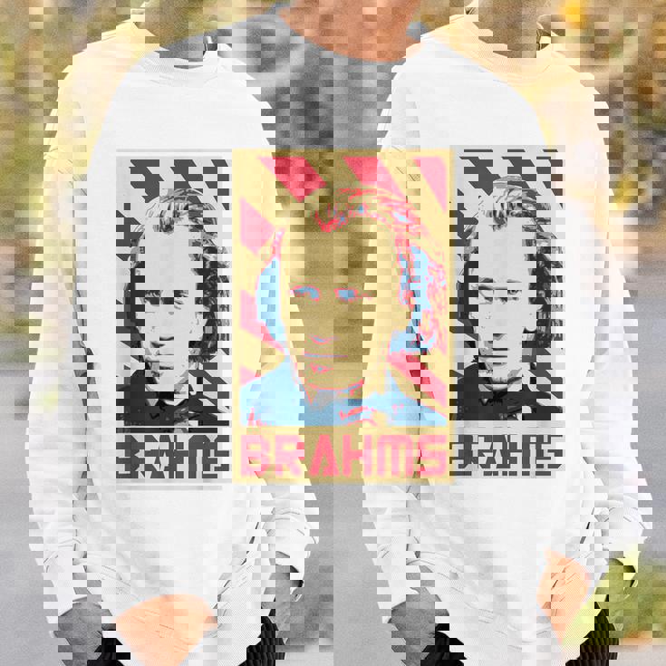 Johannes Brahms クラシック音楽の作曲家 レトロ調 スウェットシャツ 彼への贈り物