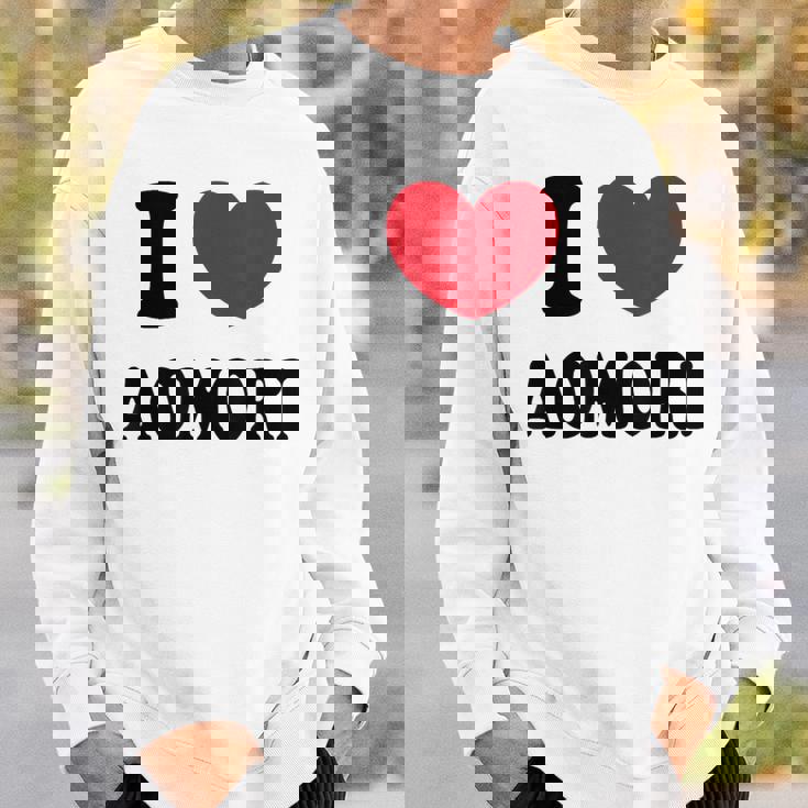 I Love Aomori 青森が大好き スウェットシャツ 彼への贈り物