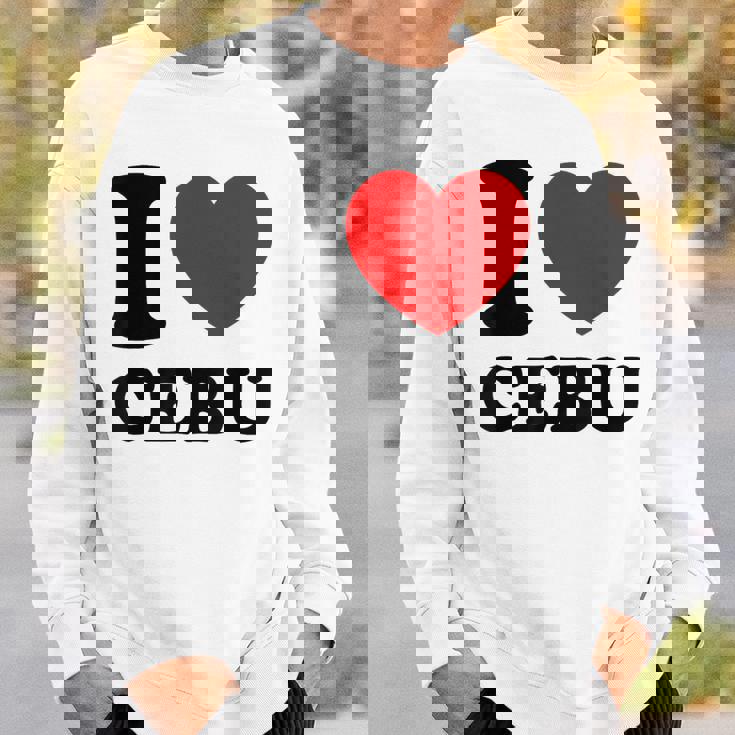 I Love Cebu フィリピン フィリピン人 スウェットシャツ 彼への贈り物