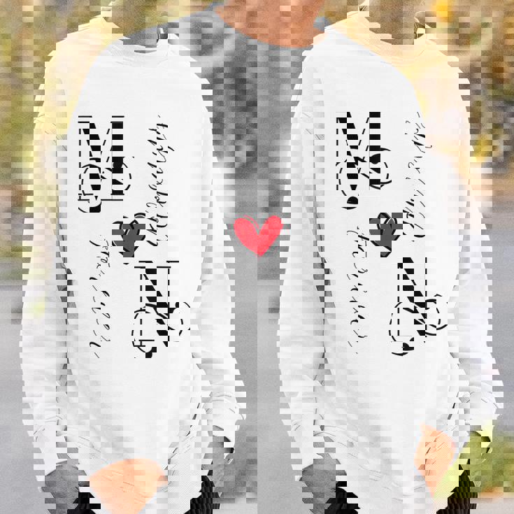 M & N カップル イニシャル 結婚式 記念日 新築祝い スウェットシャツ 彼への贈り物