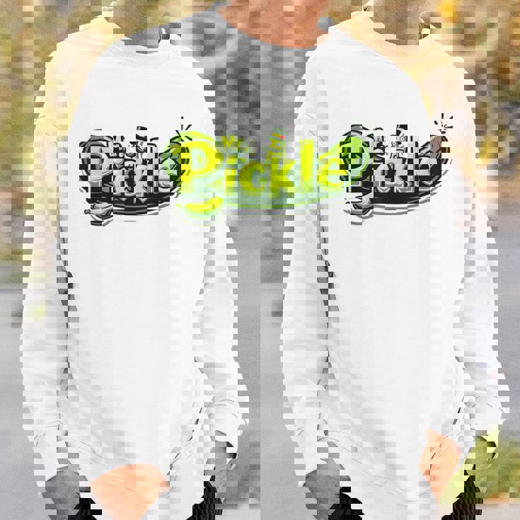 Mr Pickle ピクルス 風変わりで楽しいグラフィックピクルス スウェットシャツ 彼への贈り物