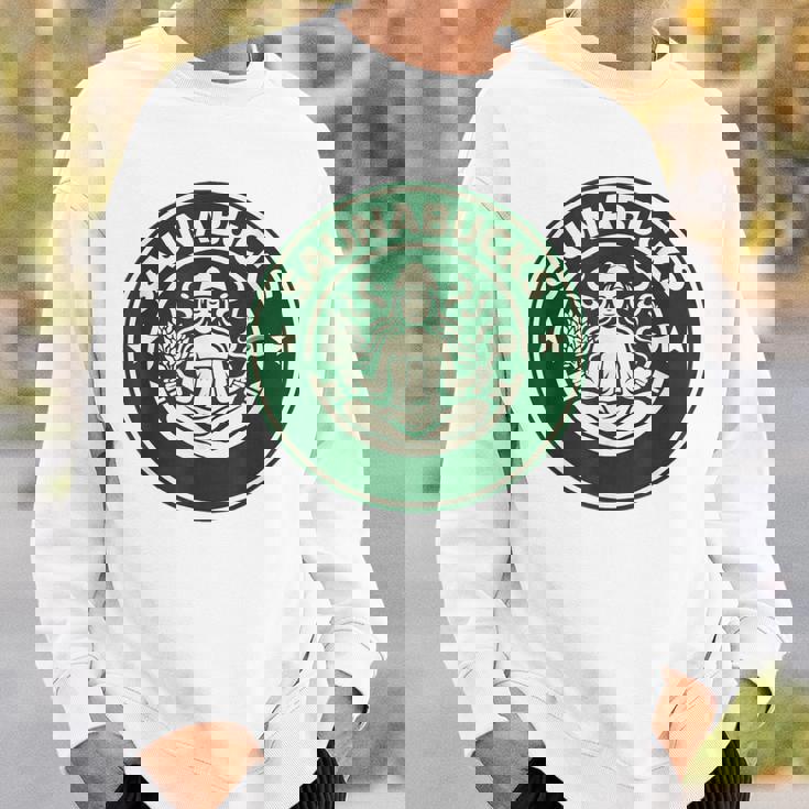 Saunabucks サウナ パロディ サウナー向け おもしろデザイン ととのう グッズ おもしろ 文字 スタバ カフェ スウェットシャツ 彼への贈り物