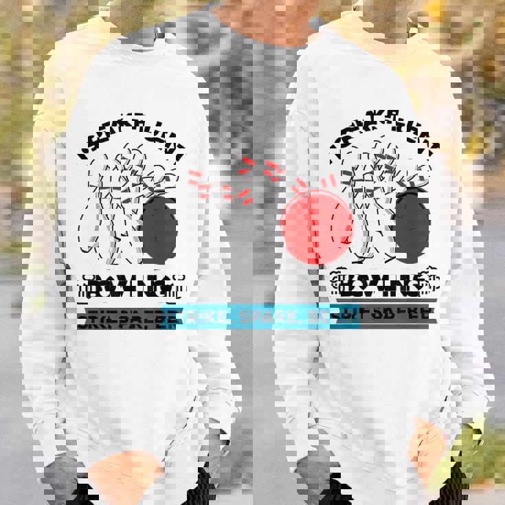 Strike スペア ビール ボウラー ボーリングボール 面白ボウリング スウェットシャツ 彼への贈り物