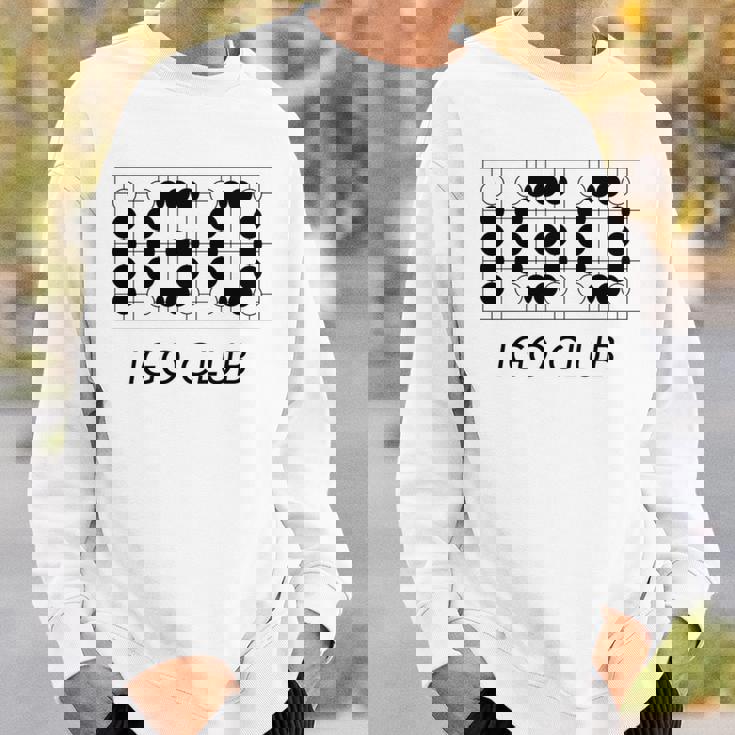 【バックプリント・背中側】囲碁 Igo 碁石 黒白 棋士【部活】クラブ【変なtシャツ屋さん】碁盤 おしゃれ 面白い 長袖tシャツ スウェットシャツ 彼への贈り物