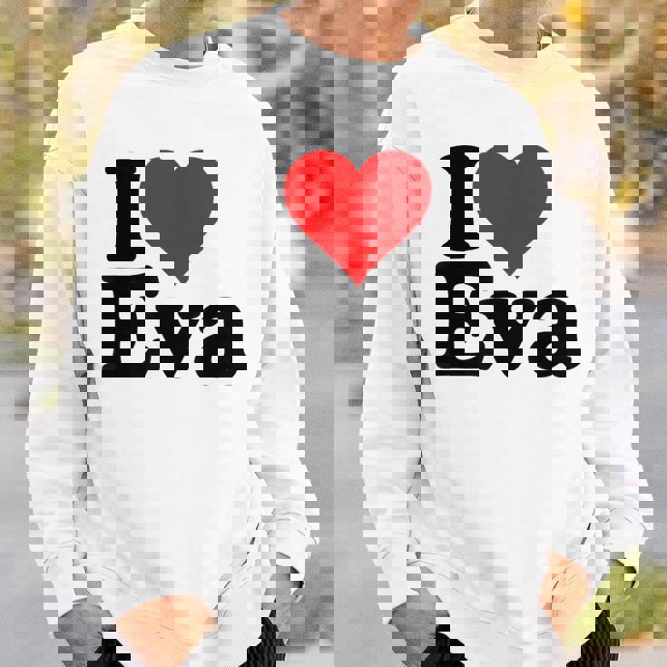 アイ・ラブ・ハート・エヴァ スウェットシャツ 彼への贈り物