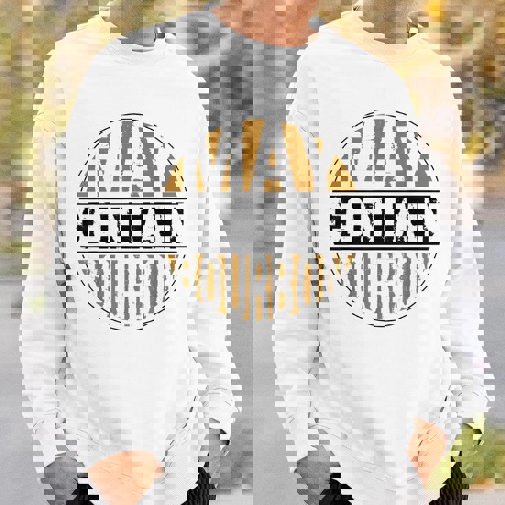 ウイスキーを飲むアルコール昔ながらのバーボン酒飲み スウェットシャツ 彼への贈り物