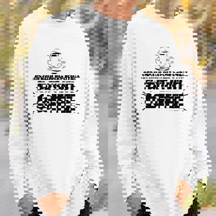 オーストラリアのルールフットボールはコーヒーから始まる スウェットシャツ 彼への贈り物