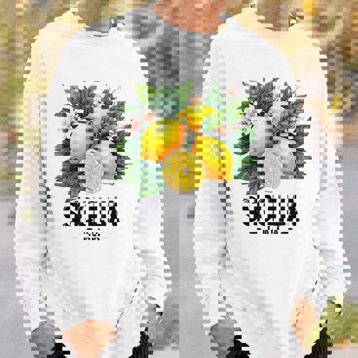 シチリア イタリア シチリア イタリア フレッシュ イタリアン レモン シチリア スウェットシャツ 彼への贈り物