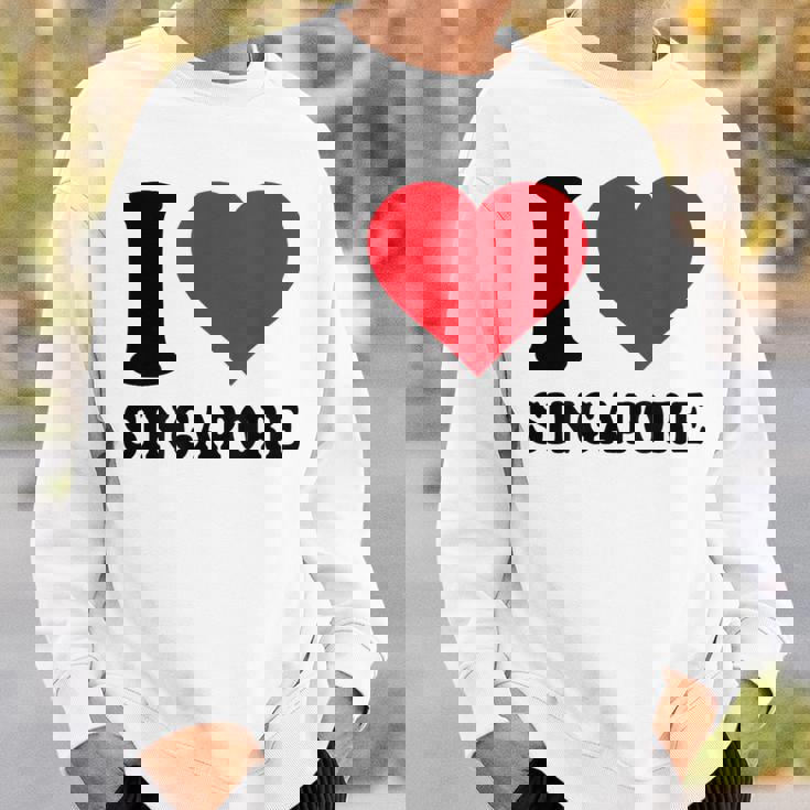 シンガポールへの愛をシンプルに伝える一枚 スウェットシャツ 彼への贈り物