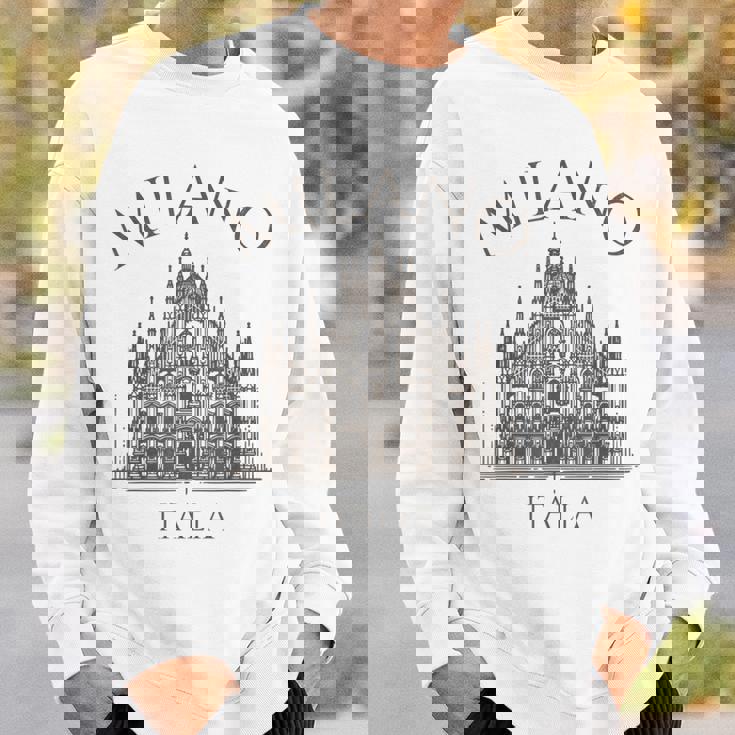 ミラノ イタリア ドゥオーモ 大聖堂 建築 イタリア スウェットシャツ 彼への贈り物