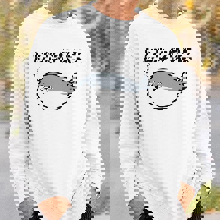 ルンルンバスピス サカバンバスピス 可愛い バズり 古代魚 喜怒哀楽 ネタ お笑い 面白 おもしろ ネタ 長袖tシャツ スウェットシャツ 彼への贈り物