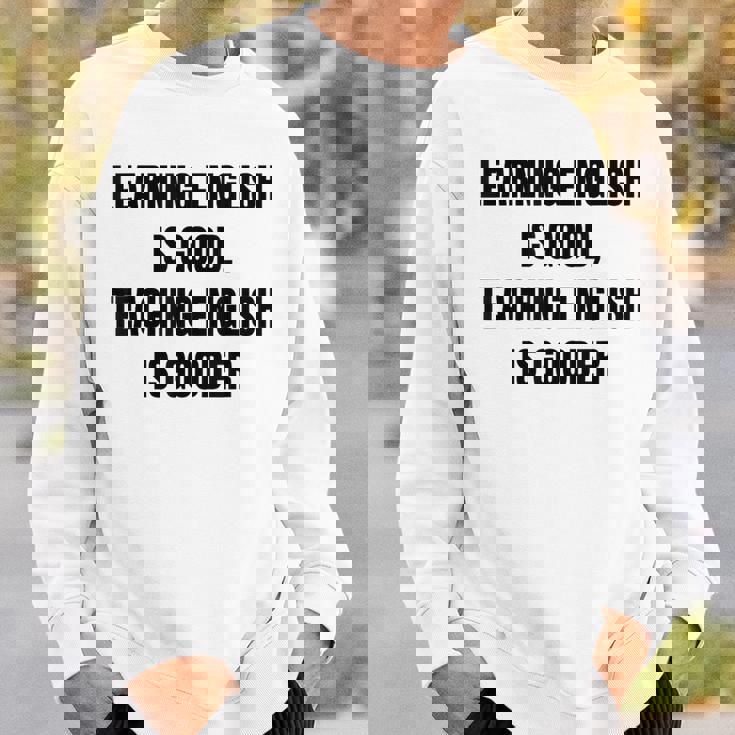 ヴィンテージの退職英語教師、面白い英語教師 スウェットシャツ 彼への贈り物