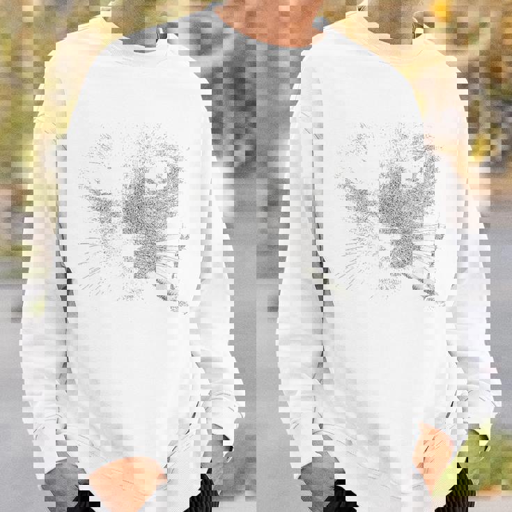 煙草の肖像画と猫ノワール猫 スウェットシャツ 彼への贈り物