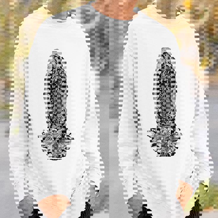 聖母デグアダルーペ サンマリア バックプリント クリスチャン スウェットシャツ 彼への贈り物