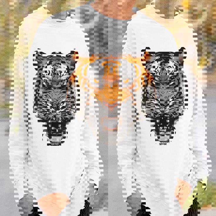 虎の肖像画 虎の恋人 野生動物 森の恋人 スウェットシャツ 彼への贈り物