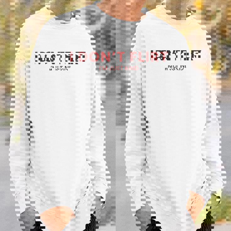 裏面 イチャイチャしないちょっとおもしろいことばっかり言ってるだけ スウェットシャツ 彼への贈り物