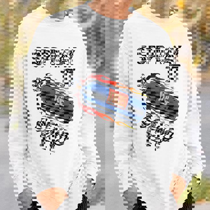 面白いドラッグレースカーnosスプレー Itend It スウェットシャツ 彼への贈り物