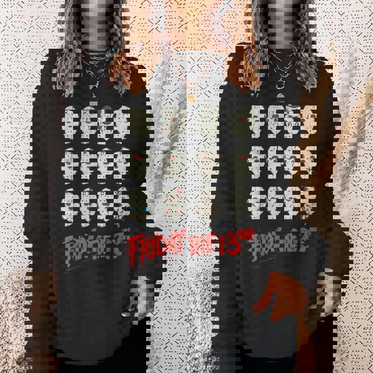 13日の金曜日 ハロウィン デザインマスク スウェットシャツ 彼女への贈り物