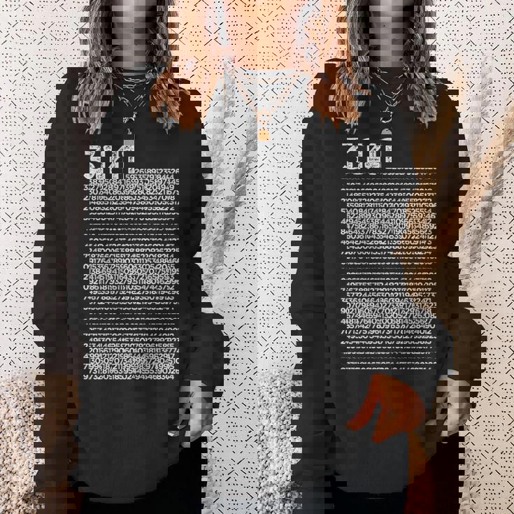 314 円周率の日 数学 非合理数 円周率 長袖tシャツ スウェットシャツ 彼女への贈り物