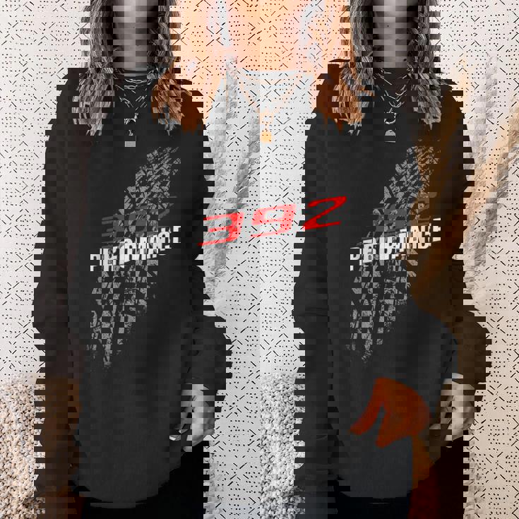 392 パフォーマンス 64 タイヤマーク レースカー スウェットシャツ 彼女への贈り物