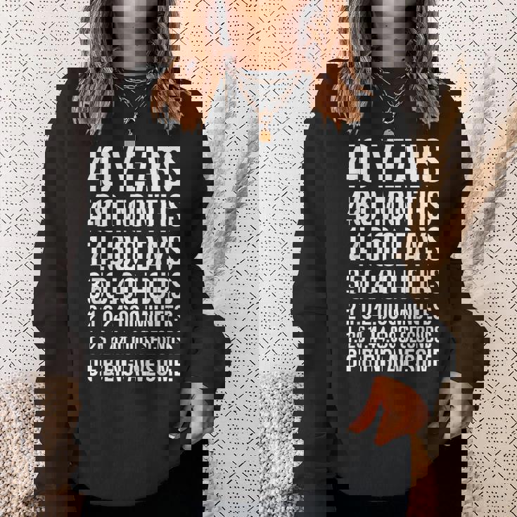 40歳の誕生日プレゼント 40歳用 スウェットシャツ 彼女への贈り物