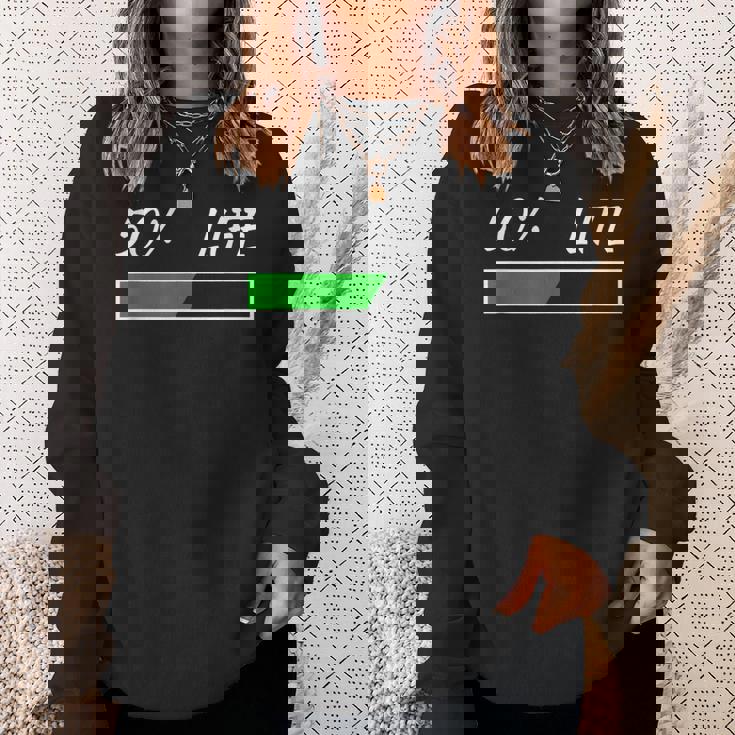 50Th Birthday 50 Life 50 Years Life Loading Bar 50 Percent スウェットシャツ 彼女への贈り物