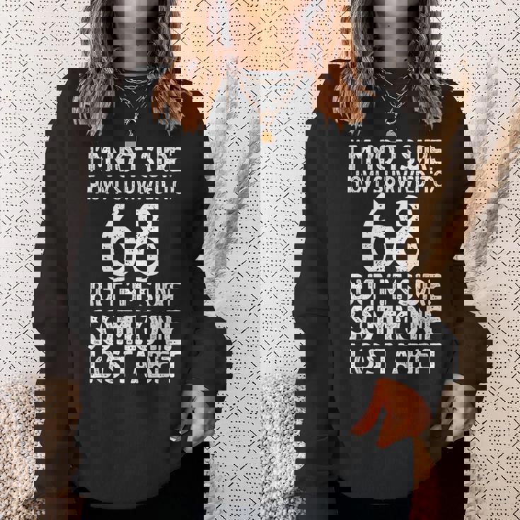 68歳の誕生日に 面白い68歳の誕生日 スウェットシャツ 彼女への贈り物