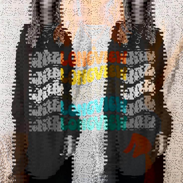 70S Longview 70年代のロングビュー 長袖tシャツ スウェットシャツ 彼女への贈り物