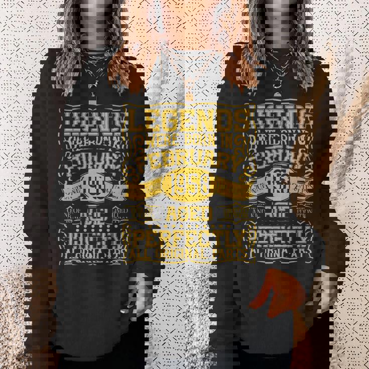 76歳の誕生日伝説は1950年2月に誕生しました。 長袖tシャツ スウェットシャツ 彼女への贈り物
