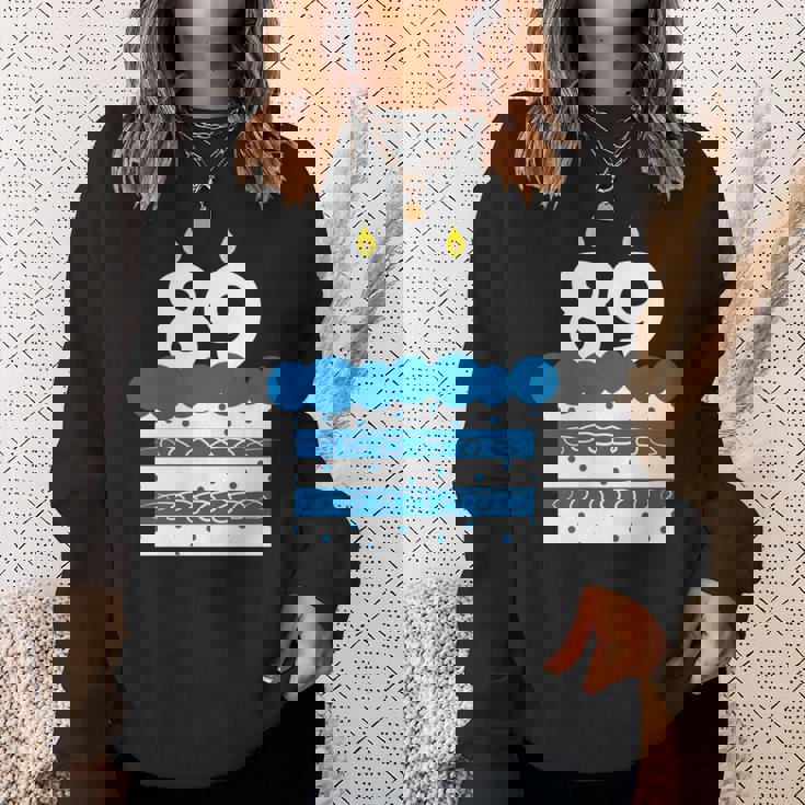 89 歳の誕生日番号 89 89 歳の誕生日番号 長袖tシャツ スウェットシャツ 彼女への贈り物