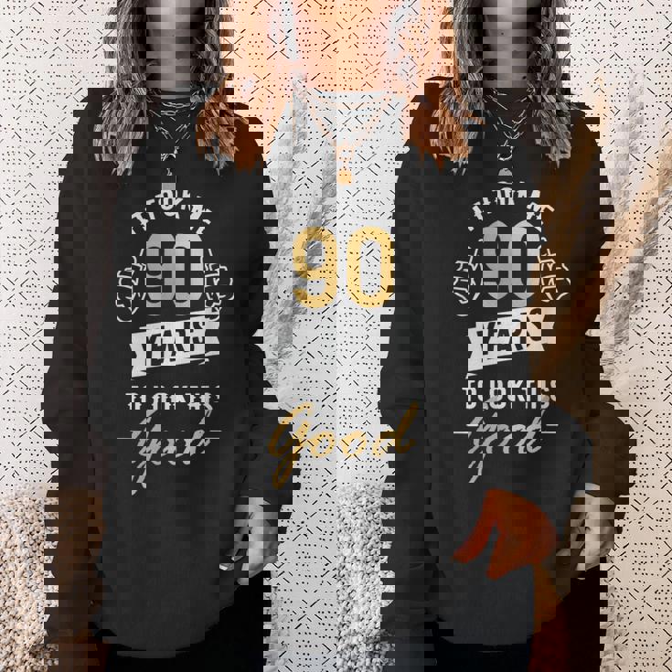 90歳 誕生日 お祝い 90歳 スウェットシャツ 彼女への贈り物