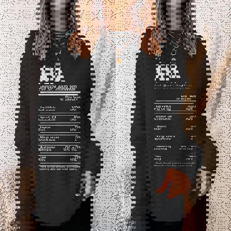 Ana Is My Name おもしろネームタグ スウェットシャツ 彼女への贈り物