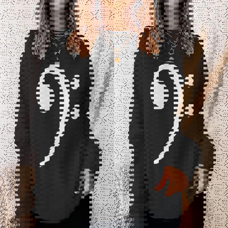 Bass Note F Key Bass Player Music Bass Clef スウェットシャツ 彼女への贈り物