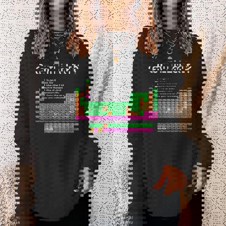 Can I Lick It 周期表 スウェットシャツ 彼女への贈り物