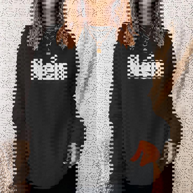 Cool Nope 引用句 ドイツ語で「No Or Nope」と言う人のための一言 スウェットシャツ 彼女への贈り物