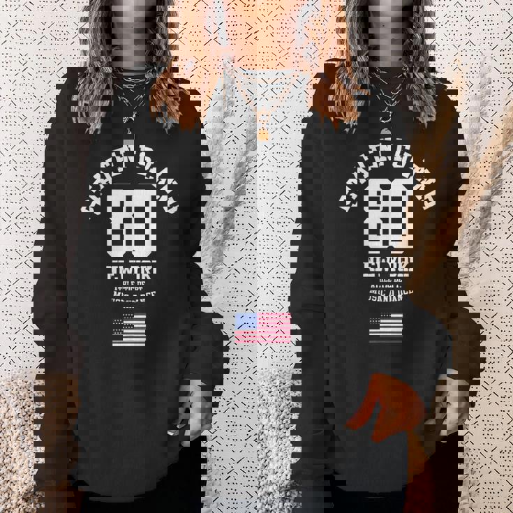 Cooltaten Island New York City Illustration Fashiontyle スウェットシャツ 彼女への贈り物