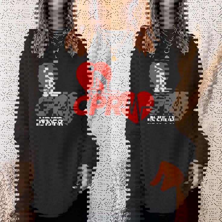 Cpr インストラクターシャツ Ems ボランティア ナースライフセーバー ギフト 長袖tシャツ スウェットシャツ 彼女への贈り物