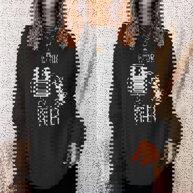 Cute & Usb Floppy Disk I Am Your Father Pun スウェットシャツ 彼女への贈り物