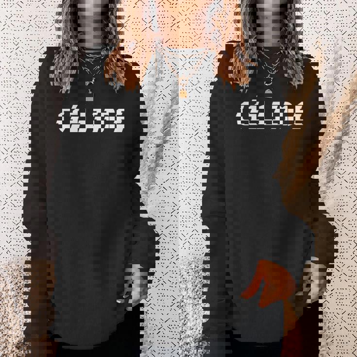 Céline Hello My Name Is ネームタグ ファーストネーム 長袖tシャツ スウェットシャツ 彼女への贈り物