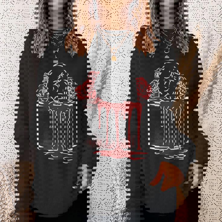 Deathcake バースデーケーキテーマ ケーキローズ ハロウィン スウェットシャツ 彼女への贈り物