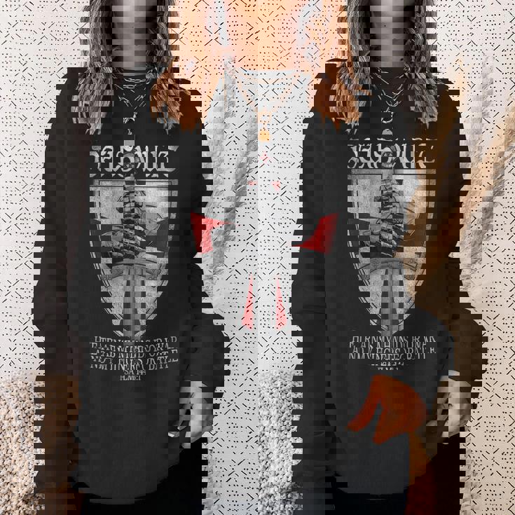 Deusult He Trains My Hands For War Templar Knights スウェットシャツ 彼女への贈り物