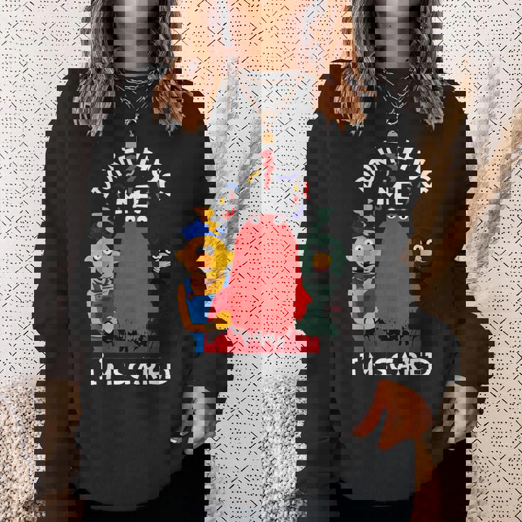 Don't Hug Me I'mcareds 面白い言葉 皮肉 スウェットシャツ 彼女への贈り物