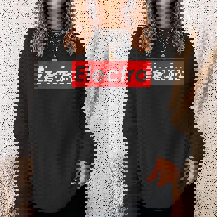 Electro Electronic House Music Edm Electro Mix スウェットシャツ 彼女への贈り物