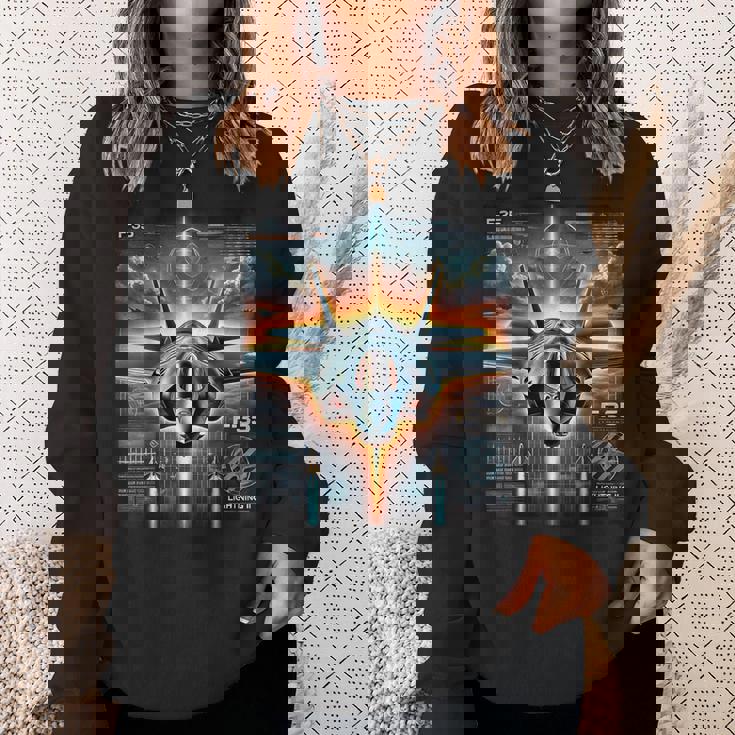 F-35 ライトニングii 戦闘機 スウェットシャツ 彼女への贈り物