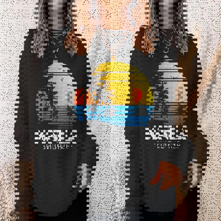 Filipina フィリピノ ヤシの木 マニラ トロピカル フィリピン スウェットシャツ 彼女への贈り物