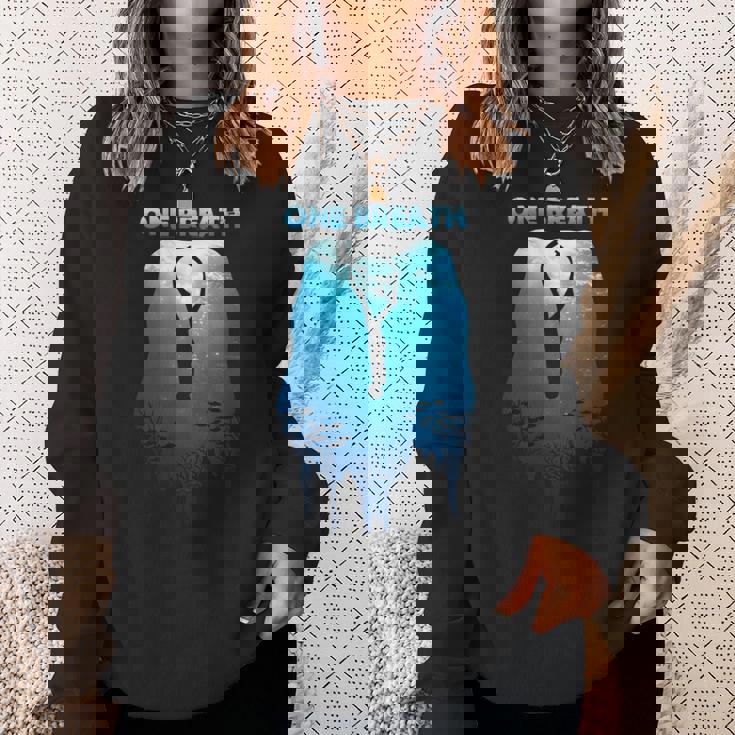 Freediving One Breath ダイビング Apnea オーシャンフリー ダイブシー 長袖tシャツ スウェットシャツ 彼女への贈り物