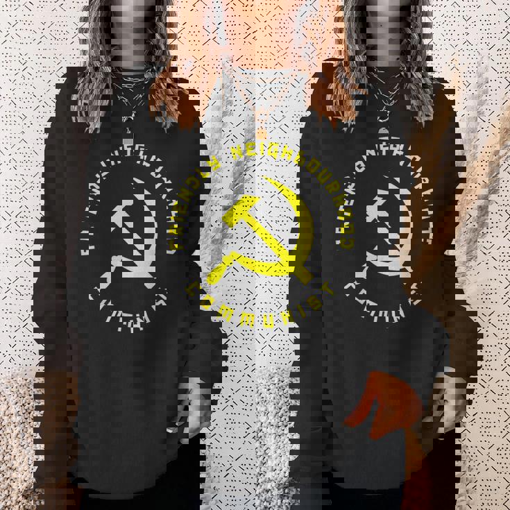 Friendly Neighbourhood Communist 面白い共産主義 スウェットシャツ 彼女への贈り物